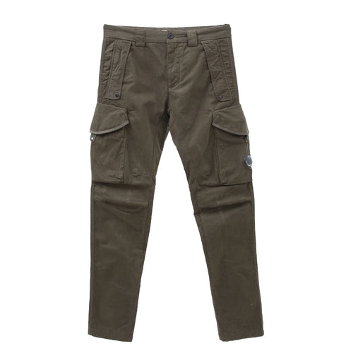 C.P. Company Stretch Sateen Cargo Pant Ergonomic Fit Black 999 13CMPA187A-005529G Degli Uberti